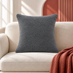 Luxe Boucle Charcoal Cushion Cover