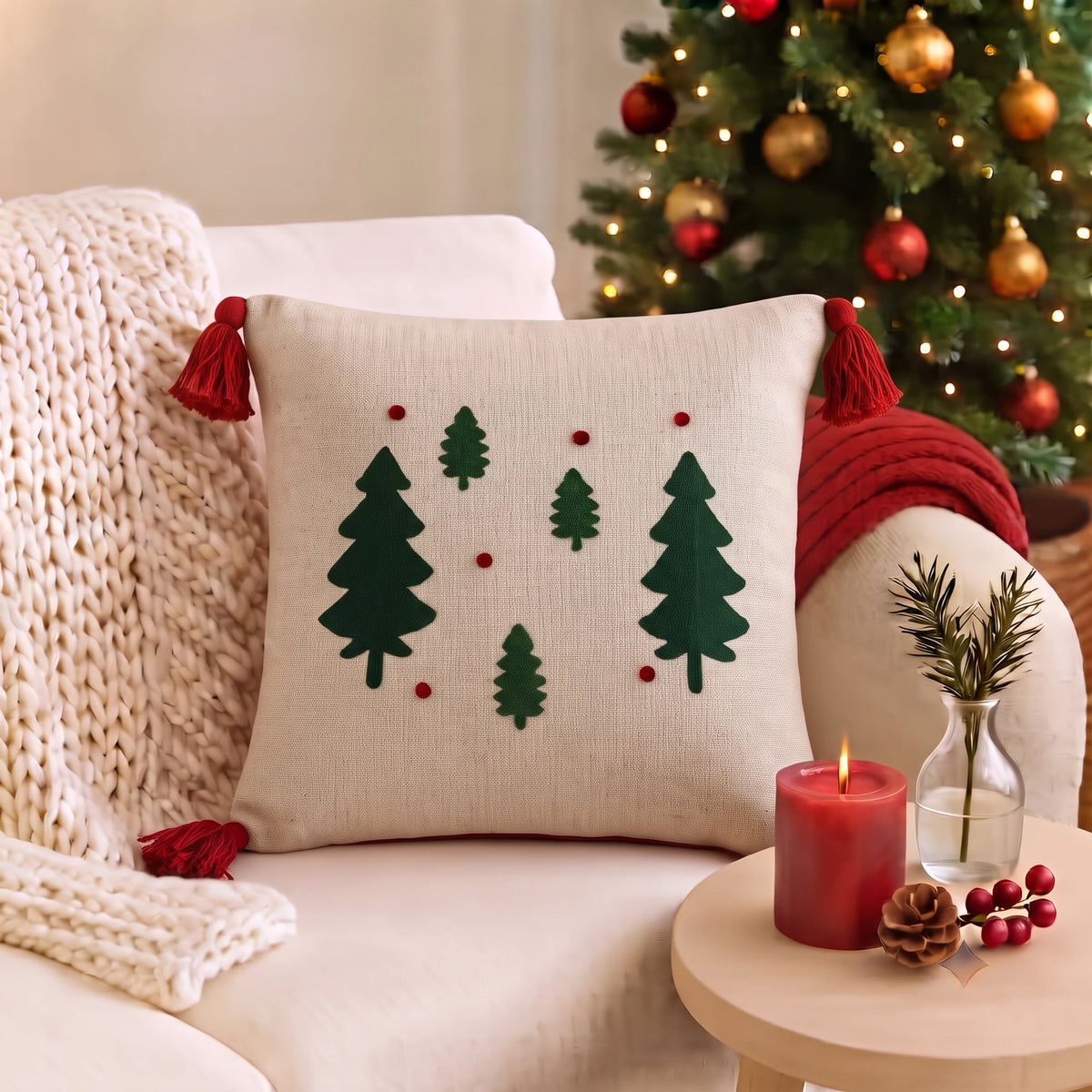Jolly Pines Cushion Cover