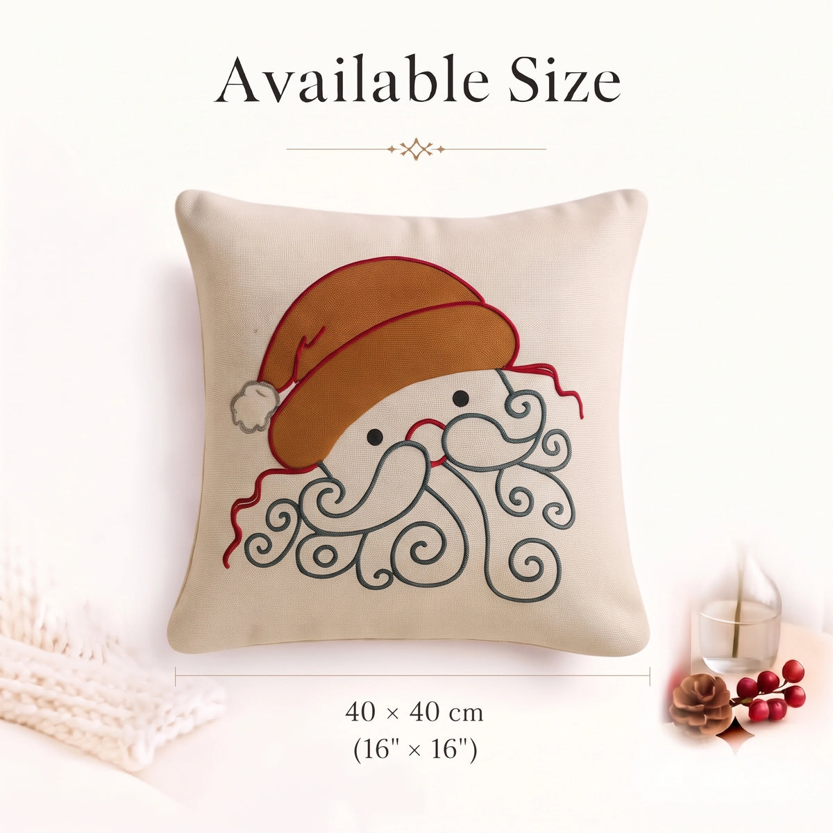 Cozy Santa Cushion Cover