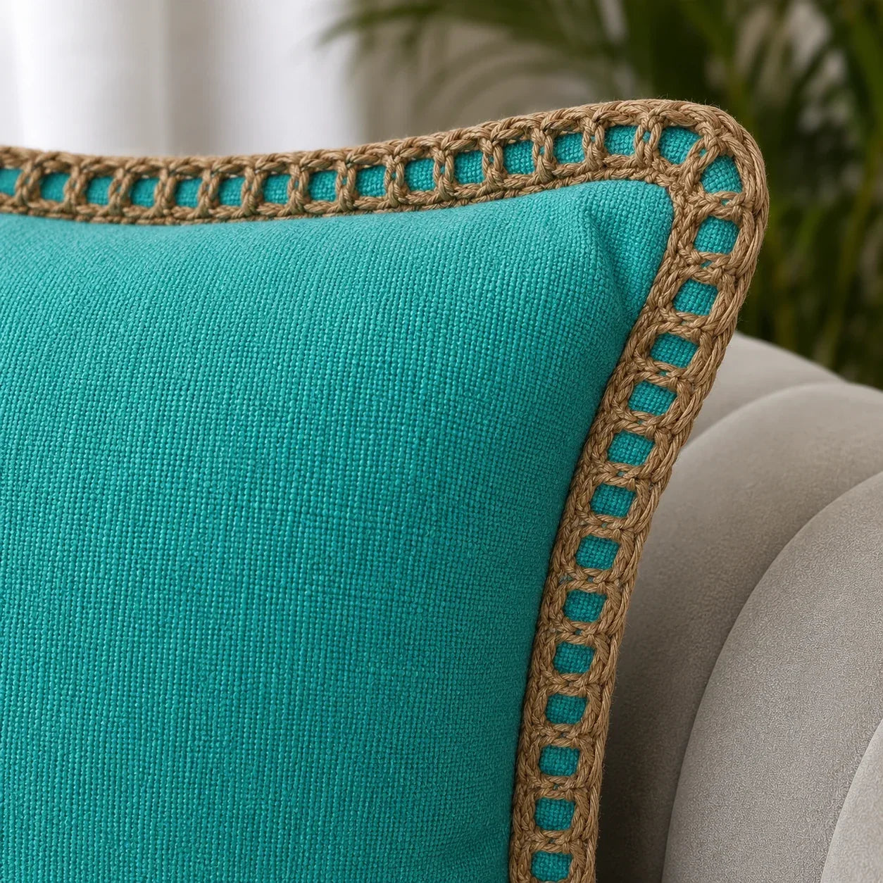 Tropical Turquoise - Premium Cushion Cover