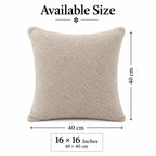 Luxe Boucle Oat Beige Cushion Cover